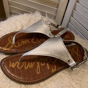 Sam Edelman silver sandals